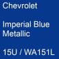 Preview: Chevrolet, Imperial Blue Metallic, 15U / WA151L.